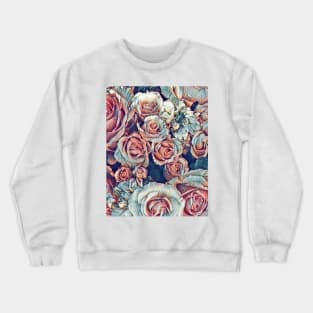 Antique roses pattern Crewneck Sweatshirt